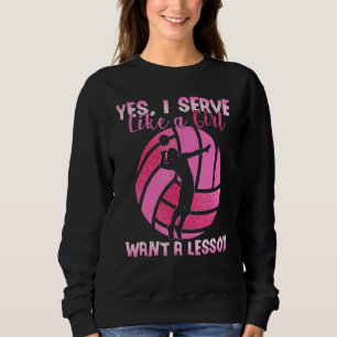 Volleyball Serve Open Hand Sport  Player Swing Ove Sweatshirt