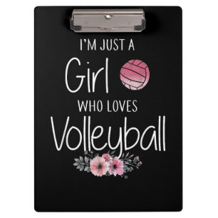 Volleyball Shirt For Girls Teens Women Cute Clipboard