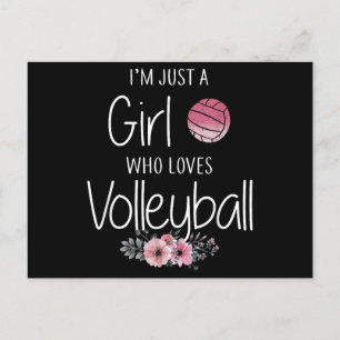 Volleyball Shirt For Girls Teens Women Cute Holiday Postcard