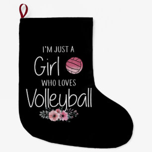 Volleyball Shirt For Girls Teens Women Cute Large Christmas Stocking