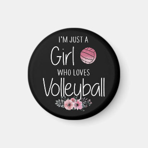 Volleyball Shirt For Girls Teens Women Cute Magnet