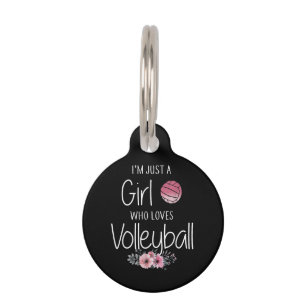 Volleyball Shirt For Girls Teens Women Cute Pet Tag