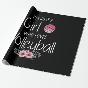 Volleyball Shirt For Girls Teens Women Cute Wrapping Paper