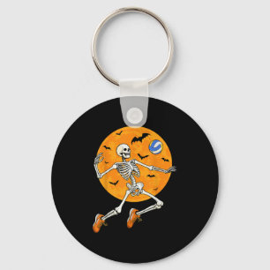 Volleyball Skeleton Soky Boys Halloween Volleyball Key Ring
