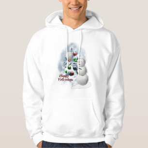 Volleyball Snowman Christmas Hoodie