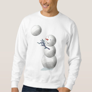 Volleyball Snowman Christmas Sweatshirt