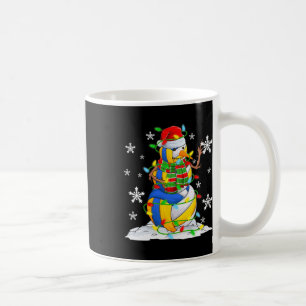 Volleyball Snowman Christmas Tree Lights Xmas Pjs  Coffee Mug