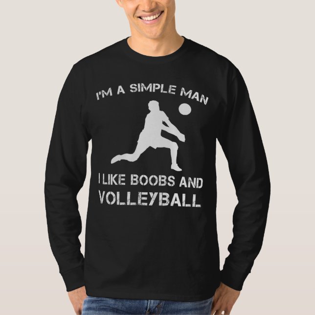"Volleyball: Spike, Set, Laugh!" T-Shirt (Front)