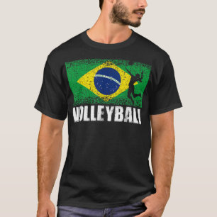 Volleyball Sport, Brazil Flag, Brazilian Volleybal T-Shirt