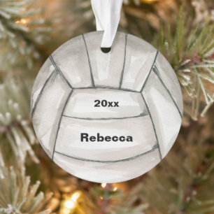 Volleyball sport player personalised Christmas Ornament