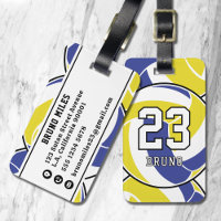 Volleyball Sports Ball Name & Jersey Number Boys
