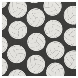 Volleyball Sports Black Fabric