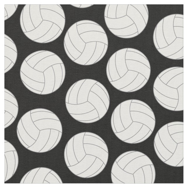 Volleyball Sports Black Fabric (Close Up)