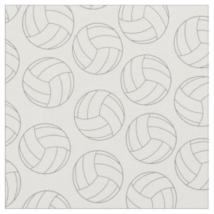 Volleyball Sports White Fabric