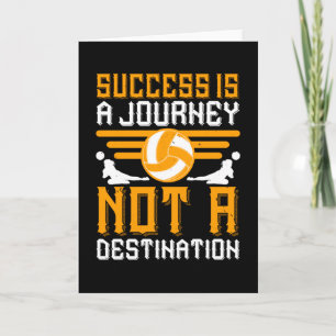 Volleyball - Success Is A Journey Card