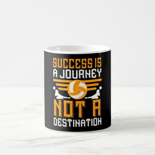 Volleyball - Success Is A Journey Coffee Mug (Center)