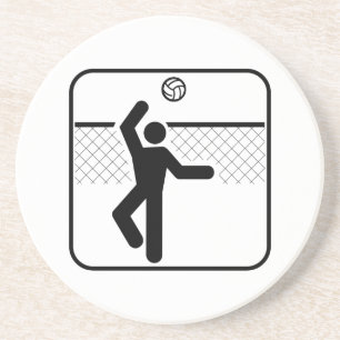 Volleyball Symbol Coaster