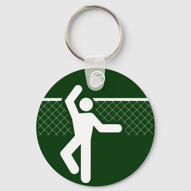 Volleyball Symbol Keychain (Front)