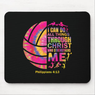 Volleyball T Shirt Teen Girls Women Christian Chri Mouse Pad