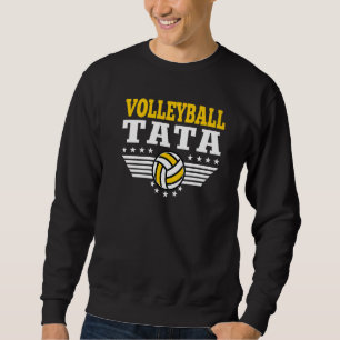 Volleyball Tata Retro Volleyball Father Player Sweatshirt