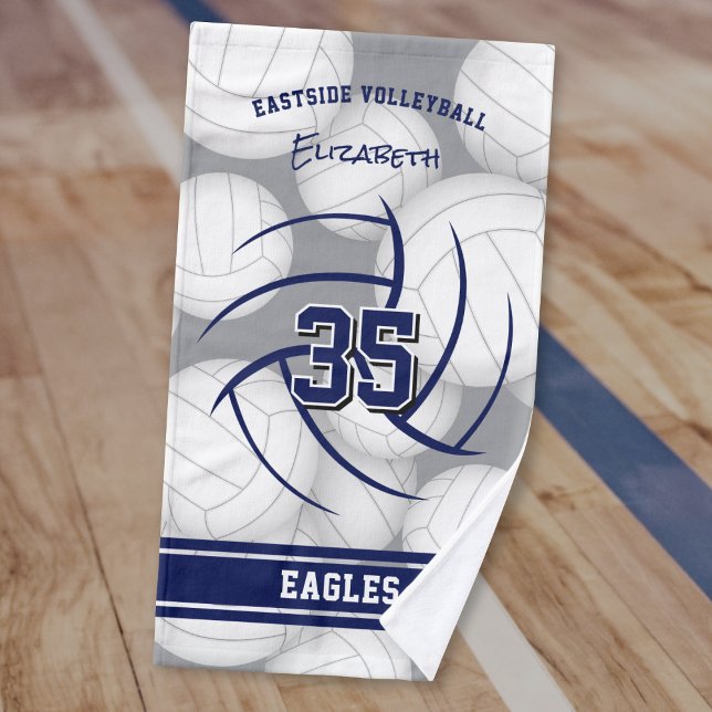 Volleyball team and athlete name hand towel (Creator Uploaded)