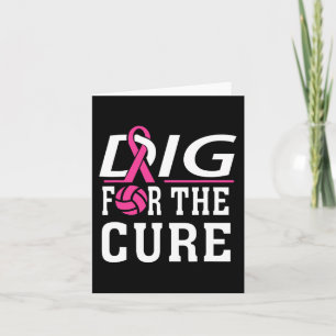 Volleyball Team Breast Cancer Awareness Card