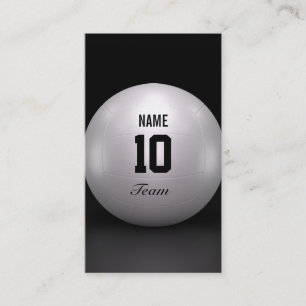 Volleyball Team Business Card