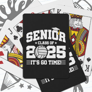Volleyball Team Class 2025 Graduation Senior 2025 Playing Cards