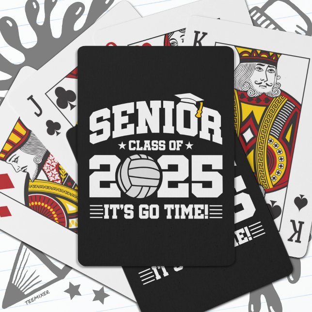 Volleyball Team Class 2025 Graduation Senior 2025 Playing Cards (Creator Uploaded)