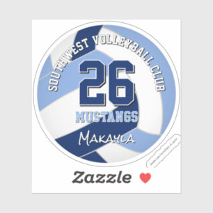 volleyball team colours kids navy light blue