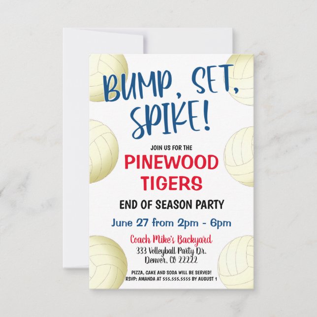 VOLLEYBALL TEAM INVITATION (Front)