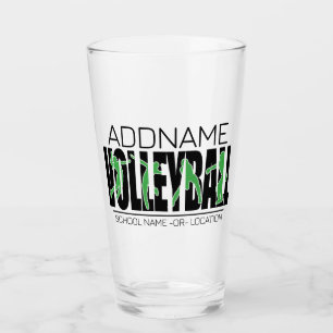 Volleyball Team Player ADD NAME School Top Athlete Glass