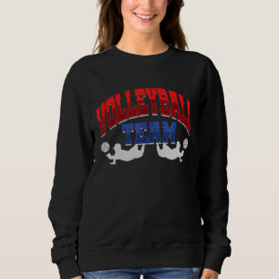 Volleyball Team Player Coach Squad Ball Sports Ath Sweatshirt