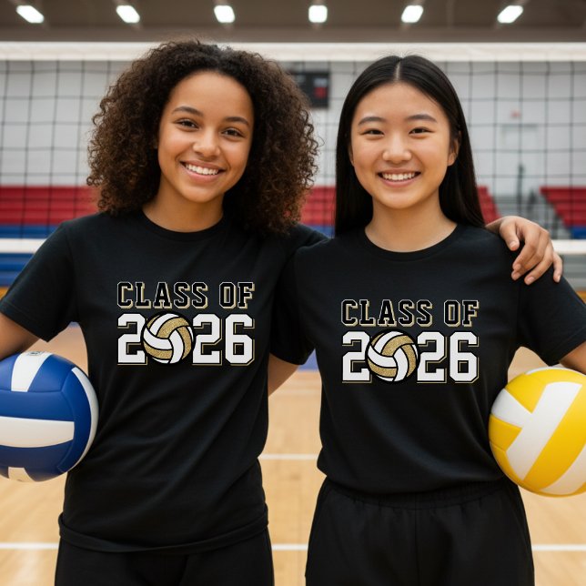 Volleyball Team Roster Graduation Class Of Gold T-Shirt (Volleyball Team Roster Graduation Class Of Gold T-Shirt
)