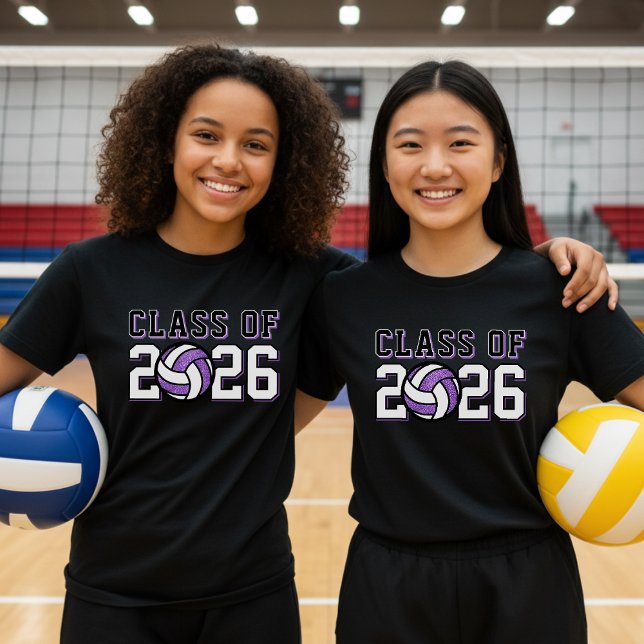 Volleyball Team Roster Graduation Class Of Purple T-Shirt (Volleyball Team Roster Graduation Class Of Purple T-Shirt
)