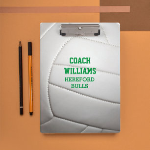 Volleyball Texture Personalised Clipboard