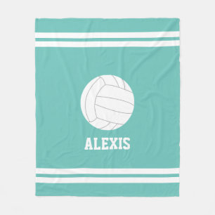 Volleyball Themed Personalized Kids Fleece Blanket