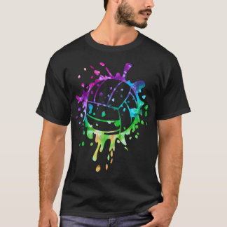 Volleyball Tie Dye Girls Distressed Ball T-Shirt