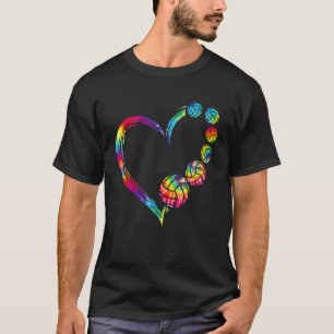 Volleyball Tie Dye Rainbow Kids Boys Teenage Men G T-Shirt