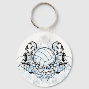 Volleyball Tribal Key Ring