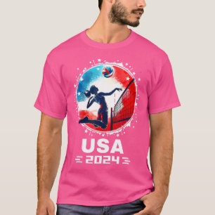 Volleyball Usa 2024 Usa Team Volleyball 2024 T-Shirt
