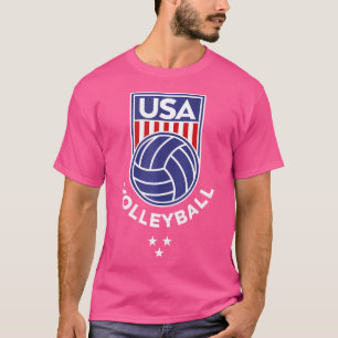 Volleyball Usa Support The Team Usa Flag Beach T-Shirt
