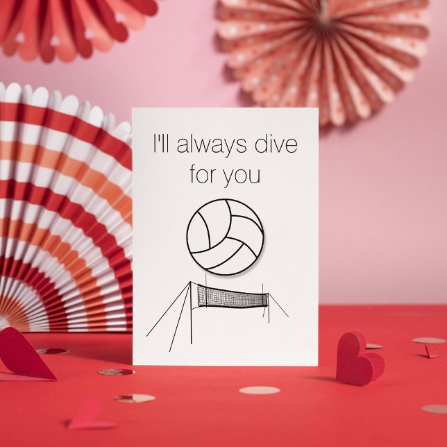 Volleyball Valentine Card (Creator Uploaded)