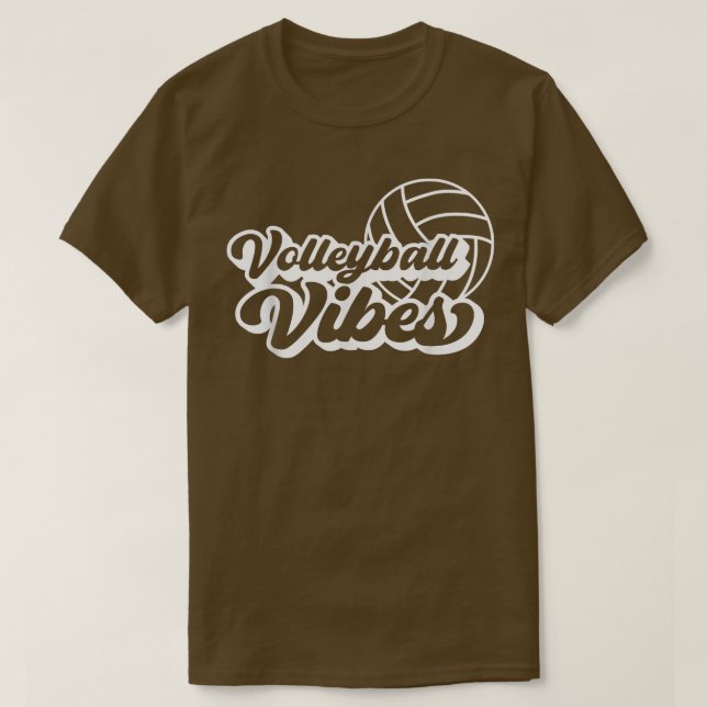 Volleyball Vibes Game Day Cute Volleyball Mum Spor T-Shirt (Design Front)