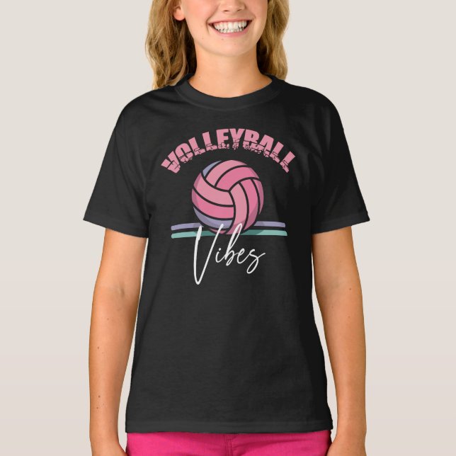 Volleyball Vibes Graphic T-Shirt (Front)