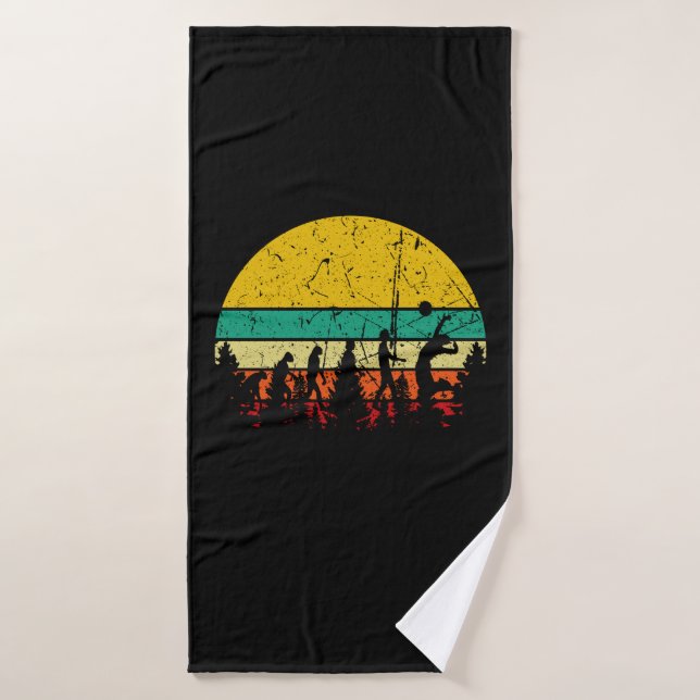 Volleyball - Volleyball Player Evolution Bath Towel (Bath Towel)