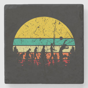 Volleyball - Volleyball Player Evolution Stone Coaster