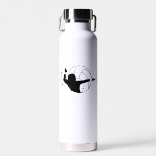 Volleyball - Volleyball Player Heartbeat Water Bottle