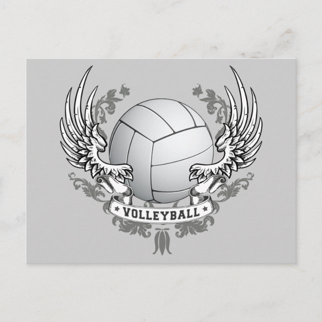 Volleyball Wings Postcard (Front)