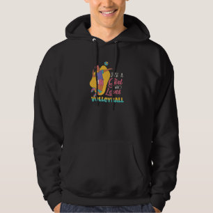 Volleyball Woman Player Mother Volleyball Girl Wo Hoodie